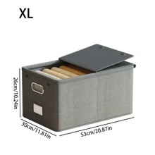 One-Piece Foldable Storage Box With Lid, Shelving Storage Container, Suitable For Office, Bedroom And Laundry Room Decorations Decor Festival Decor Room Decor Home Decor Bed Room Decor Dress Pants Shoes Jeans Boots Skirt Bedroom, Organizer, Home Storage, White T Shirt Women, Black Pants Women, Ladies Winter Clothes, Dress,
