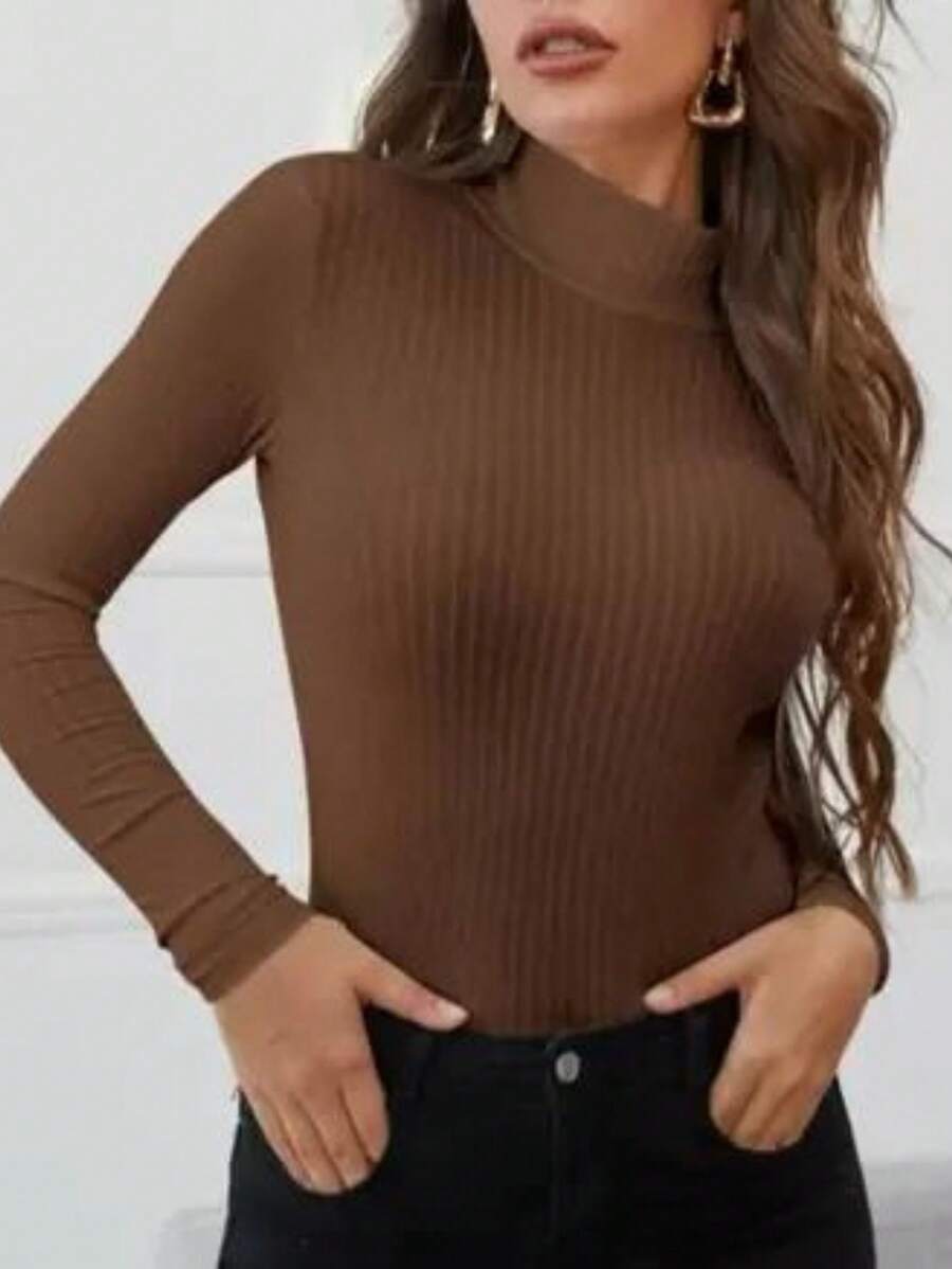 Women T-Shirts - Coffee Brown - View 1