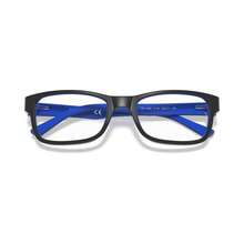 Ray-Ban RX5268 男女通用矩形眼镜 - 藍黑色 - 查看 4