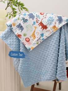 1 pieza Manta de bebé personalizada, Manta de bebé con diseño de dinosaurio, Manta de bebé personalizada, Manta de dinosaurio para bebé niño, Regalo de bebé personalizado, Recién nacido, Regalo cálido, acogedor, suave y cómodo, personalizado y único, regalo ideal para él, ella, papá, mamá, familia, amigos, mascotas, para aniversarios, el Día de la Madre, cumpleaños, Día del Niño, Día del Padre, graduación, bodas, Navidad, inauguración de casa, para sofá, cama, coche, dormitorio, sala de estar