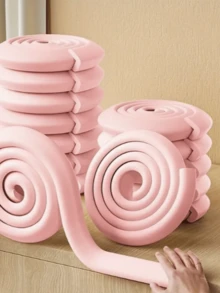 Kindergarten Children Baby Anti-Knock Protection Crash Bar, Corner Protection Strip Table Edge Crash Bar,Baby Table Corner Anti-Bump Protection Strip, Wall Sticker, Soft Bag Table Window Table Stairs Protection Strip - Multicolor - View 1