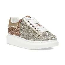 Steve Madden Women's Glacer-R Platform Lace-Up Sneakers - Gold Multi - View 1