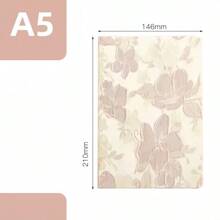 "Ins-Style Flora" Chic Floral Fabric Notebook - A5 Size, Artistic Journal & Diary With Fresh Design"Oriental Silk" Back To School