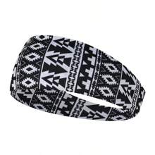 1pc New Men's Wide Camouflage Printed Headband, European And American Style Elastic Sports Headband With Stripes Christmas Gym, Men Vacation Accessories, Soccer Headband, Men Accessories, Accessories For Man, Soccer Hair Accessories, Baseball Accessories, Head Bands For Men, Gifts - Multicolor - View 12