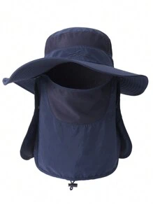 Sun Hats Men's And Women's Fishing Hats Breathable Wide Brim Four Seasons Ultraviolet Protective Hats, Outdoor Sun Hats, Waterproof Sun Hats, Front And Rear Curtains Can Cover The Face, Neck Protection, Suitable For Daily Life Sun Shade, Sun Protection, Mountaineering, Fishing, Tourism, A Ship's Windshield, A Holiday Gift