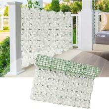 1 件装篱笆花树篱人造常春藤假屏风卷，人造绣球花，用于花园隐私，降低噪音，适用于户外家居装饰露台后院花园，情人节，礼物，假植物 - 彩色 - 查看 13