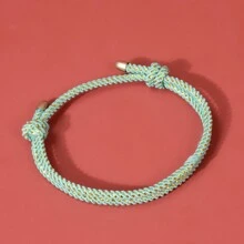 1 Stück minimalistisches gewebtes Armband für Frauen, mehrfarbig, vielseitig, Student Alltagszubehör, Geschenk für Feiertage