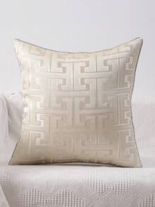 Jacquard Cushion Cover Without Filler - Beige - View 17