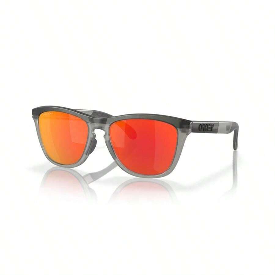 Oakley 男女通用太阳镜,Frogskins 系列低鼻梁款 Oo9284A - 霧面煙灰色/灰色墨水 - 查看 1
