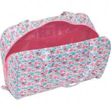Rectangular Bag Moos "Flowers" - Officially Licensed Toiletry Bag - Elegant Design - Ideal For Travel And Daily Use - Resistant Material - Secure Zipper Closure - 彩色 - 查看 6