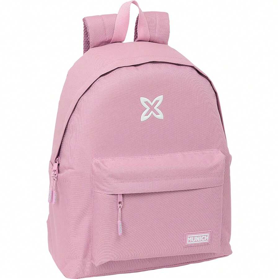 Munich Basics "Pink" Backpack - Official Licensed School Backpack - Ergonomic Design - Ample Storage Space - Multifunctional Pockets - Multicolor - View 1