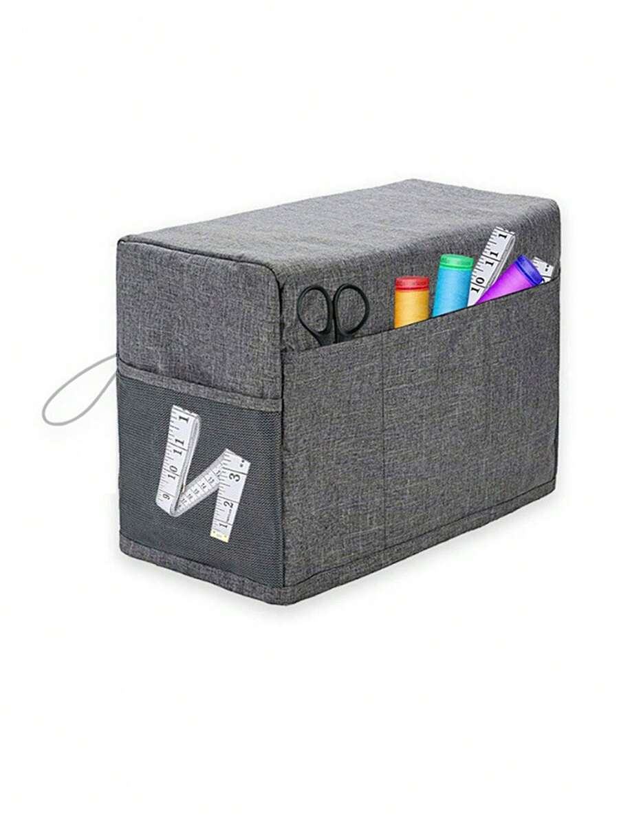 Household Sewing Machine Dust Cover With Pocket, Protective Cover Sewing Machine Hood Storage Cover Full Package Thick Storage Bag,Bag,Organizer,Storage - Multicolor - View 1