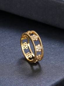 1pc Hollow Out Personality Women's Ring Jewelry