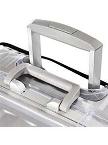 1pc PVC Detachable Universal Super Transparent Luggage Cover, Luggage Cover, Travel Luggage Dust Cover, Travel Luggage Protection Cover, And Wheeled Luggage Cover Luggage Covers Suitcase Protective Cover For Holiday For Vacation Travel Essentials Travel Accessories Bag For School School Accessories School Stuff