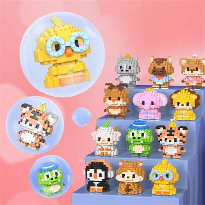 Creative DIY Micro-Particle Animal Building Blocks Toy, Tabletop Decor, Holiday Decorations And Giveaways