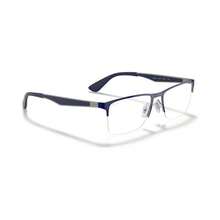 Ray-Ban RX6335 Unisex Rectangle Eyeglasses - Gold Blk - View 11