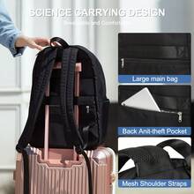 真皮男士胸包，头层牛皮斜挎包，带多个隔层，适合日常使用和户外运动，高端、实用、独特、复古、精致，大一新生书本返校多功能宿舍大学父亲节礼物书包通勤高中万圣节圣诞节冬季圣诞礼物男士包腰包腰包男士单肩包 - 黑色 - 查看 6