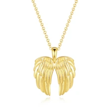 1pc Unisex Personalized Wing Shaped Pendant, Suitable For Daily Wear - Yellow Gold - View 1