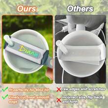 6 piezas placa/etiqueta clara para vaso con asa de 30 onzas, placa transparente para nombre de vaso, accesorios para vaso, accesorios de deporte para vaso, accesorios para vaso, placa transparente para nombre - transparente - Ver 8