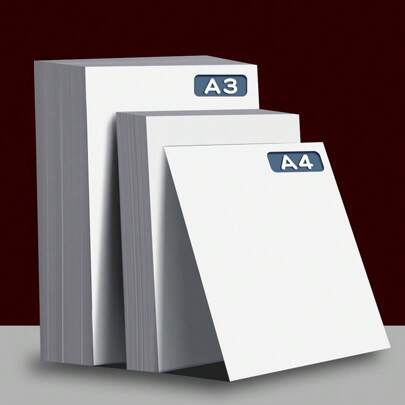 20 hojas de cartulina blanca tamaño A4 y A3 para cubiertas, dibujos, arte, grafitis, útiles escolares, útiles escolares, regreso a clases