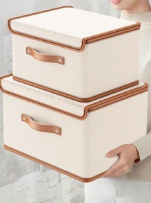 1pc Oxford Cloth Multifunctional Foldable Collapsible Storage Box With Lid In Beige Color, Suitable For Clothes, Toys, Documents Decorations Decor Festival Decor Room Decor Home Decor Decor Bedroom Decor Dress Pants Shoes Jeans Boots Skirtbedroom,Organizer,Organiser,Home Storage,White T Shirt Women,Black Pants Women,Ladies Winter Clothes,Dress,Winter Clothes For Ladies,Elegant Woman Dresses,White Shirt For Ladies,Long Sleeve,White Jumpsuit For Women,Spring Dresses For Women,Spring Outfits For Women,Spring,Spring Clothes,Minimalist,Summer Tops