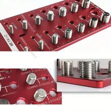 1 Set Nut And Bolt Thread Checker, Inch And Metric Thread Checker, Bolt Size And Thread Gauge, Bolt And Nut Identifier Gauge, Bolt Gauge,Tools For Men - 紅木色 - 查看 4