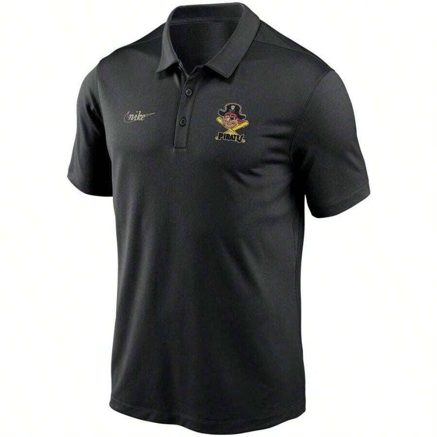 Nike Polo de franquicia con logo de Cooperstown de piratas - para hombre - Negro - Ver 1