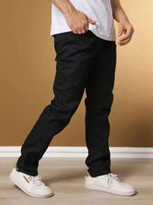 Men Pants - 黑色 - 查看 2