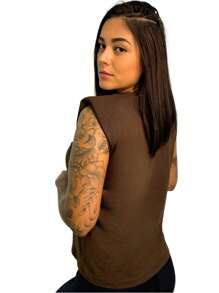 Women T-Shirts - Rust Brown - View 4