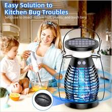 Electric Mosquito Fly Bug Insect Zapper Killer Trap  Outdoor/Indoor - Multicolor - View 2