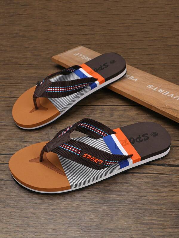 Zapatillas de interior de moda para hombre con punta abierta, chanclas transpirables casuales para uso en exteriores en verano, pantuflas antideslizantes para baño en casa