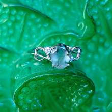 925 Sterling Silver Oval Moss Agate Ring, High Quality Jewelry For Daily Wear And Special Occasions - Oval Green Agate Ring - View 4