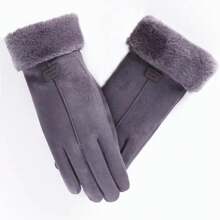 Women Full Finger Gloves - 灰色 - 查看 3