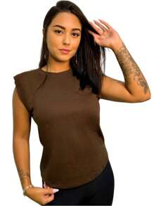 Women T-Shirts - Rust Brown - View 2