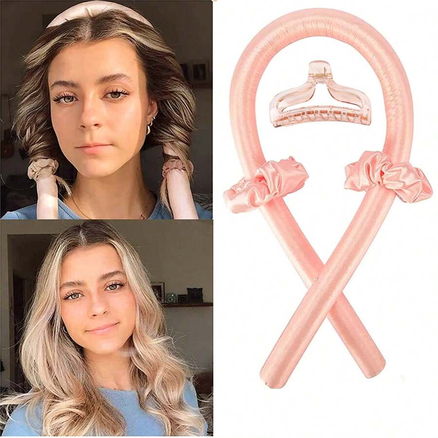 Set de 4 esponjas para rizar el pelo para mujer, rulos grandes para cabello ondulado, herramientas de rizado de pelo sin calor, accesorios para el cabello,herramientas para el cabello - Multicolor - Ver 1