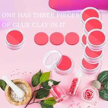 10 Bottles Diamond Painting Wax Refills And Glue For Diamond Painting, 30 Pieces Diamond Painting Wax, DIY Diamond Painting Wax Box With Clay Storage Box For 3D Embroidery Accessories