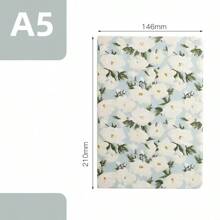 "Ins-Style Flora" Chic Floral Fabric Notebook - A5 Size, Artistic Journal & Diary With Fresh Design"Oriental Silk" Back To School