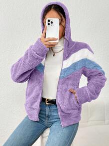 Women Winter Coats - Púrpura malva - Ver 3