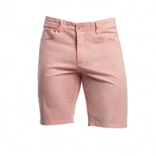 CHB CHILI BEANS CLOTHING Bermuda de Gabardina Stretch para Hombre - Rosa coral - Ver 8