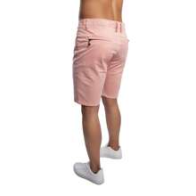 CHB CHILI BEANS CLOTHING Bermuda de Gabardina Stretch para Hombre - Rosa coral - Ver 3