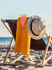 1入組沙灘巾防風夾適用於沙灘椅、庭院和游泳池配件卡通眼鏡雞尾酒杯沙灘巾夾有趣的裝飾衣夾家居（可愛款式） - 彩色 - 查看 6