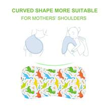 Benxoine 10-Pack Burp Cloths For Baby Boys And Girls - Organic Baby Burp Cloth,Baby Washcloths, Burp Rags, Large Neutral Burp Clothes For Newborn - khủng long - Xem 5
