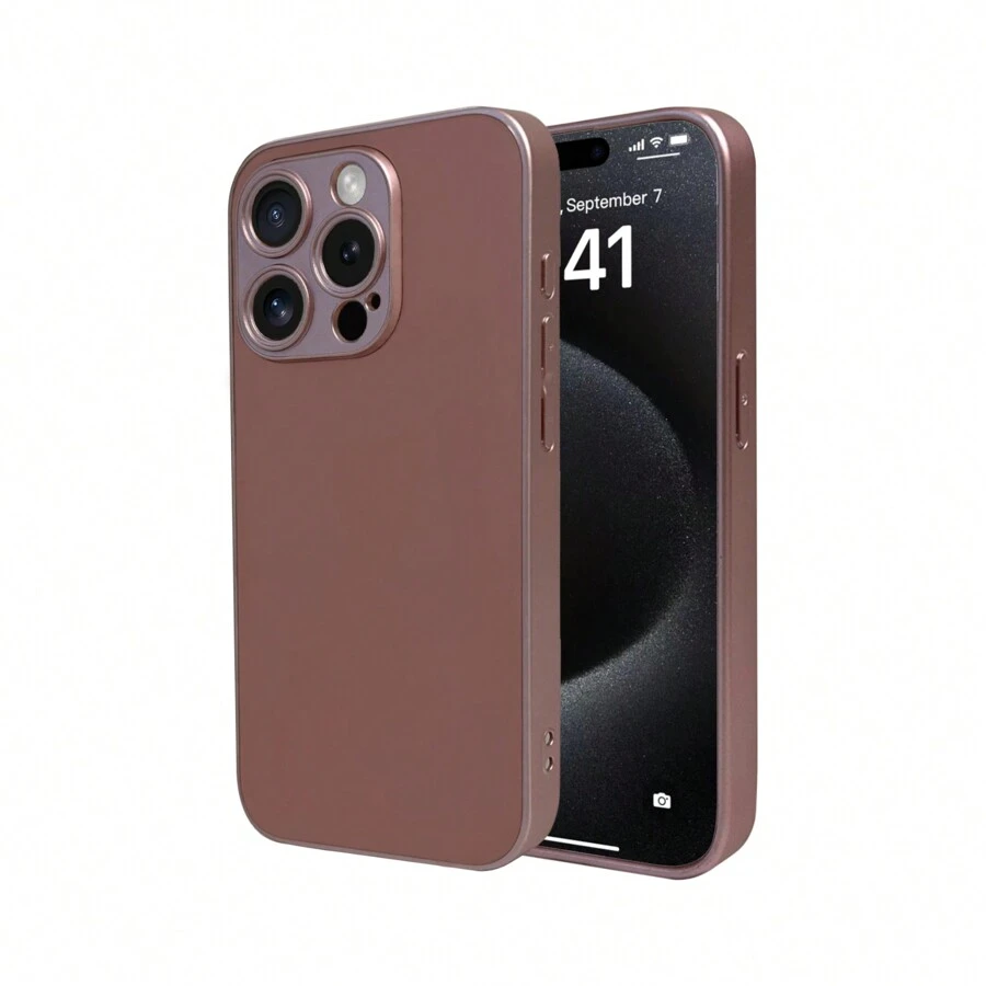 Caixa De Vidro Ag De Premium Para Todas As Série iPhone 11 12 13 14 15 PRO MAX 7PLUS XS XSMAX - Rosa - Visão 1
