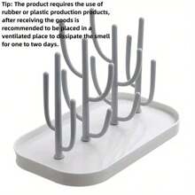 1 pièce Porte-bouteille de bébé en forme de cactus/arbre à vœux, support multifonctionnel de drainage pour biberons et tasses de bébé, étagère de rangement détachable