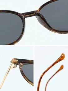 Tropiscape 1 Stück Damen Retro runde UV-Schutzsonnenbrille für Musikfestival Accessoires, Strand Accessoires für Damen, Sonnenbrillen, Brillen, passend zu Pullover, Jeans, Jogginghose, Hoodie, Jacke, Kleid und Langarmhemd, modischer Schatten, elegantes Outfit für Familienausflüge, Reisen, Urlaub, Ferien, Strandurlaub