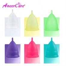 1pc/2Pcs Reusable Menstrual Cup Set - The Most Reliable Medical Grade Silicone Period Cups - Comfortably Use For 12 Hours (Small & Large). - Black - View 6