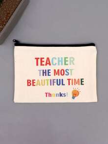 1pc Creative Zipper Makeup Bag Organizer Pouch - Multicolor - View 11