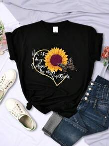 Women T-Shirts - Black - View 1