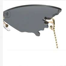 Gafas de moda con forma de mariposa personalizadas para mujeres 2024, con alas, oversize, gafas de alta gama - Dorado - Ver 7
