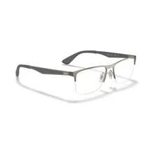 Ray-Ban RX6335 Unisex Rectangle Eyeglasses - Matte Gunm - View 9